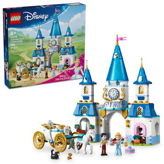 LEGO® Disney Princess Cinderella’s Castle & Horse Carriage Building Set 43275